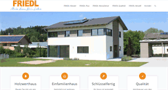 Desktop Screenshot of friedl-holzbau.de