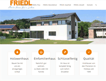 Tablet Screenshot of friedl-holzbau.de